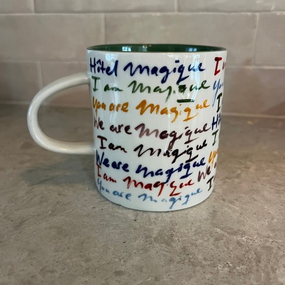 Hotel Magique for Anthropologie Magique Script Ceramic Mug Anthropologie home - Picture 2 of 4